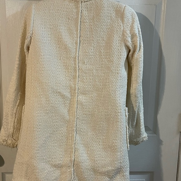Zara Textured Cream Blazer - Picture 4 of 7